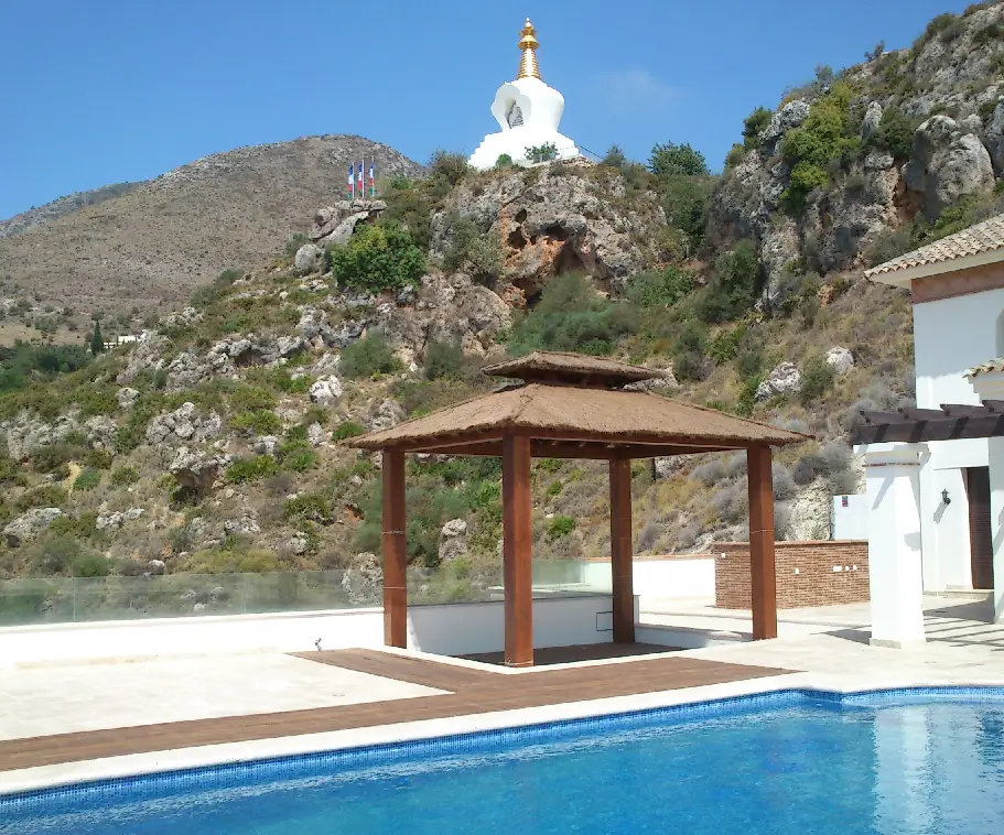 casa con vista a la montaña