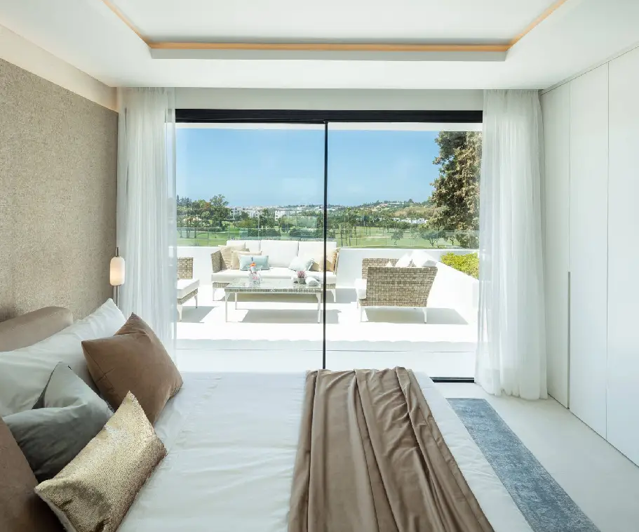 habitación con terraza